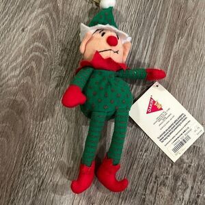 NEW Dakin Jingle Elf Christmas tree ornament stuffed dolls￼ plush